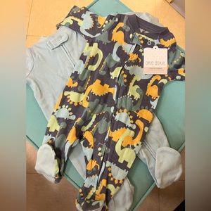 Brand New-  2 pack Newborn boy sleepers